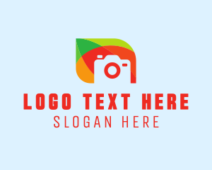 Film Camera - Colorful Camera Photography logo design