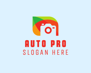 Photo Studio - Colorful Camera Photography logo design