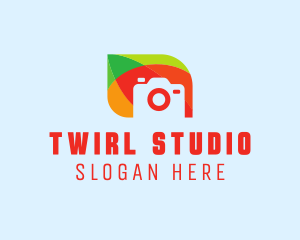 Colorful Camera Photography logo design