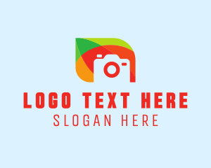 Photo Studio - Colorful Camera Photography logo design