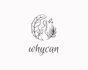 Vegan - Nude Woman Beauty logo design