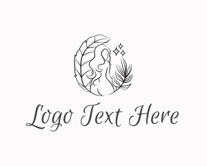 Simple - Nude Woman Beauty logo design