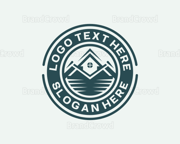 Subdivision Home Roof Logo
