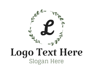 Wreath - Baker Wreath Lettermark logo design