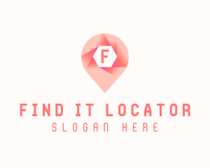 GPS Location Pin logo design