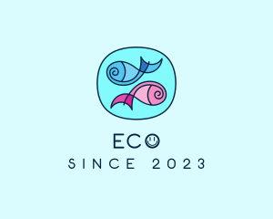 Aquatic - Swimming Pet Fish logo design