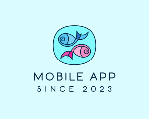 Aquarium - Swimming Pet Fish logo design