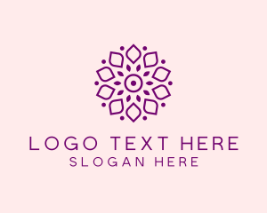 Holistic-therapy - Flower Spa Petals logo design