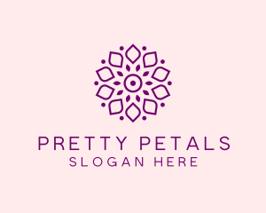 Flower Spa Petals logo design