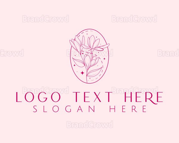 Sparkling Botanical Flower Logo