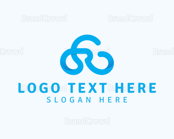 Business Cloud Letter R Logo