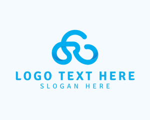 Online - Business Cloud Letter R logo design