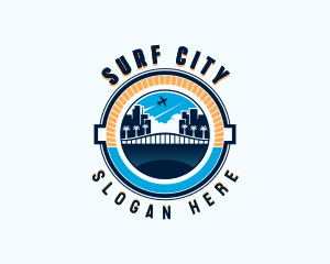 Airplane City Tour logo design