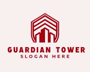 Red Shield Building logo design