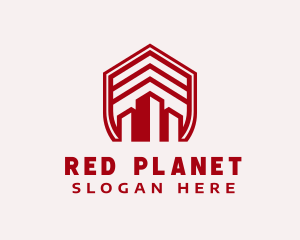 Red Shield Building logo design