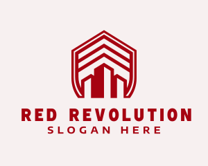 Red Shield Building logo design