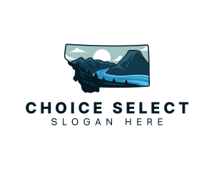 Mountain Glacier Montana Logo