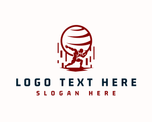 Titan - Strong Atlas Titan logo design