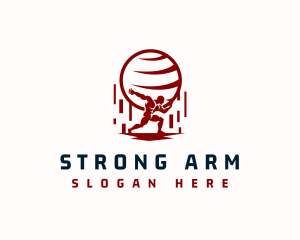 Strong Atlas Titan logo design