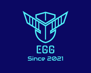 Data - Gaming Wing Helmet logo design