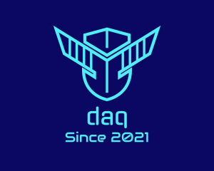 Data - Gaming Wing Helmet logo design