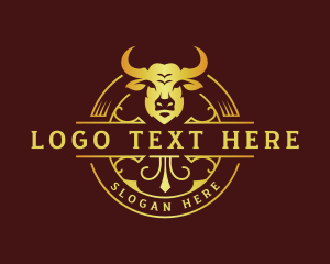 Bison - Bull Ranch Rodeo logo design