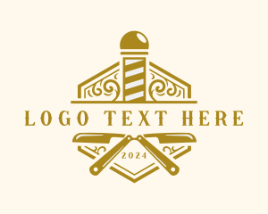 Grooming - Stylist Razor Barber Shop logo design