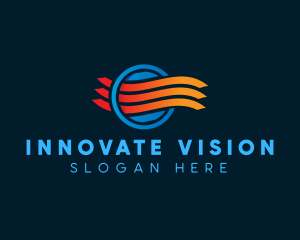 Wind Ventilation Fan logo design