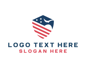 United States - American Eagle Shield logo design