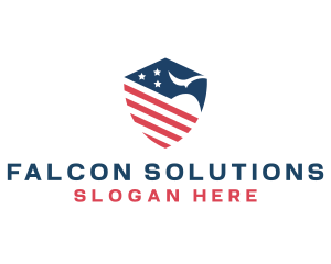 American Eagle Shield logo design