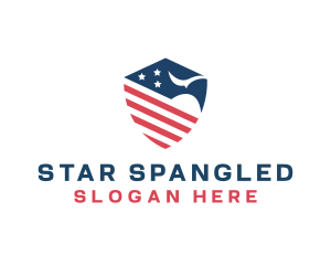 American - American Eagle Shield logo design