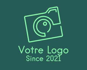Agency - Minimalist Green Camera logo design