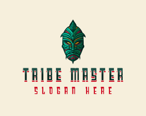 Indigenous Tribal Mask logo design