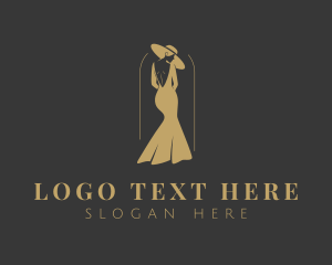 Lady - Fashion Gown Boutique logo design