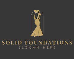Model - Fashion Gown Boutique logo design