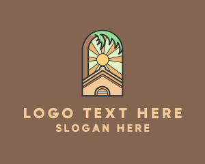 Sunlight - Summer Vacation House logo design