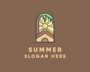 Summer Vacation House logo design