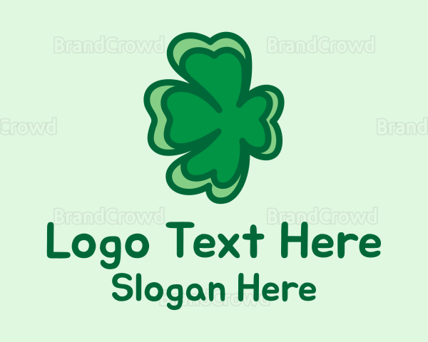 Floating Shamrock Clover Logo