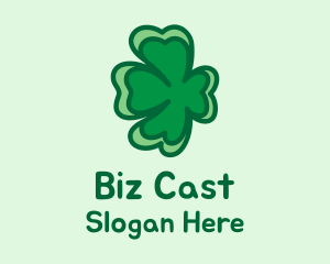 Floating Shamrock Clover  Logo