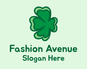 Floating Shamrock Clover  Logo