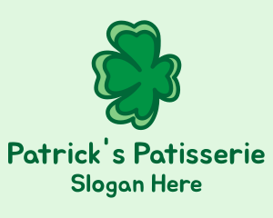 Floating Shamrock Clover  logo design