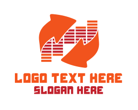 Edm - Sound Flip logo design