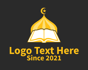 Structure - Golden Muslim Koran logo design