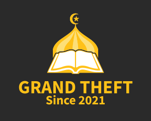 Outline - Golden Muslim Koran logo design