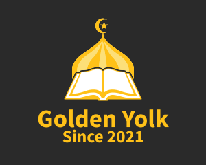 Golden Muslim Koran  logo design