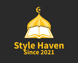 Palace - Golden Muslim Koran logo design