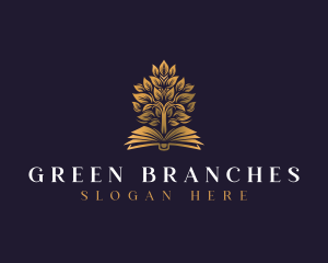 Branches - Book Tree Knowledge logo design