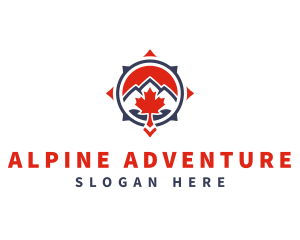 Canadian Mountain Adventure logo design