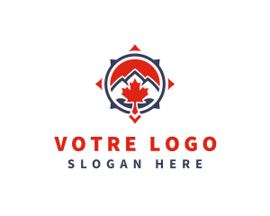 Crosshair - Canadian Mountain Adventure logo design