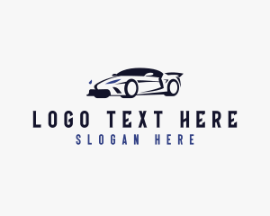 Driving - Race Car Automobile logo design